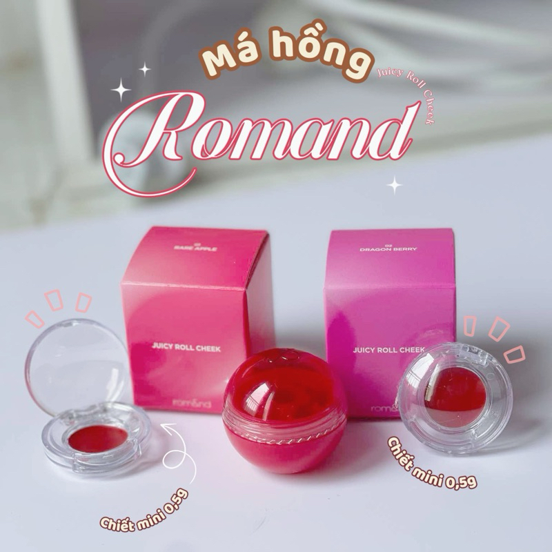 [CHIẾT MINI] Má hồng dạng lăn Romand Juicy Roll Cheek