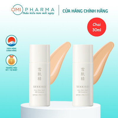 Kem Nền BB Sekkisei Che Phủ Tự Nhiên, Nền Thoáng Mịn, Chống Nắng SPF50+ PA++++ Clear Wellness Kose Nhật Bản 30ML
