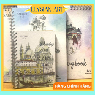  Sổ vẽ A3 A4 A5 A6 Sakura sketch book 50 tờ định lượng 160gms - Mẫu ngẫu nhiên hấp dẫn. 