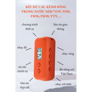  Radio FM Mini Tặng tai nghe cao cấp kèm máy Thu sóng tốt bắt đủ kênh tại Việt Nam 