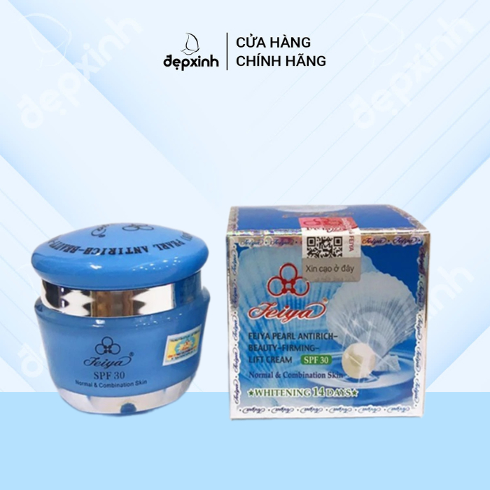 Kem dưỡng trắng da chống lão hóa ngọc Trai Feiya SPF30 50g