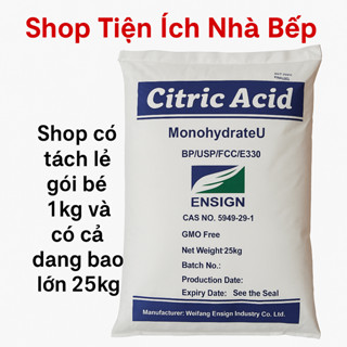 Axit Chanh, Axit Citric, Acid Citric, Bột Chanh, Bột Chua, Dùng Để Tẩy Rửa, Tẩy Dừa, Điều Chỉnh pH