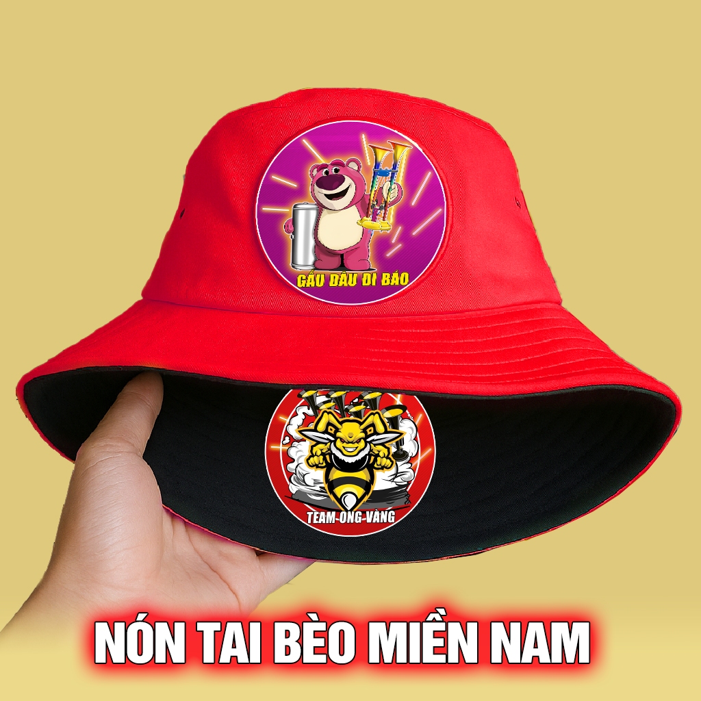 Mũ Nón Tai Bèo Gấu Dâu Đi Báo, Hội Kèn Ong Vàng, Mũ Nón Hà Nội Phố Shop