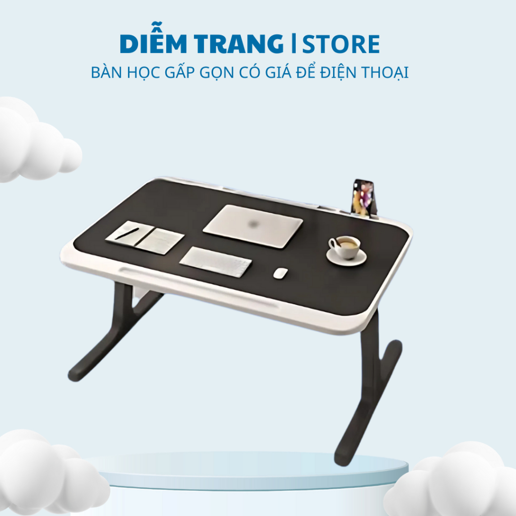 Bàn Học Sinh Viên Gấp Gọn Didooglt Ngồi Bệt Điều Chỉnh Cao Thấp Để LapTop Đọc Sách ( Hàng Đẹp )
