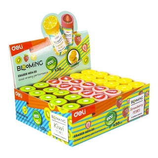 Gôm tẩy hoa quả hình trụ tròn Blooming DELI (01)