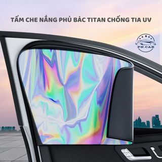  Rèm Che Nắng Ô Tô Từ Tính Nam Châm Tự Dính Phủ Bạc Titan Chống Tia UV - Bạt Chắn Chống Nắng Cửa Sổ Ô Tô  PNCar  