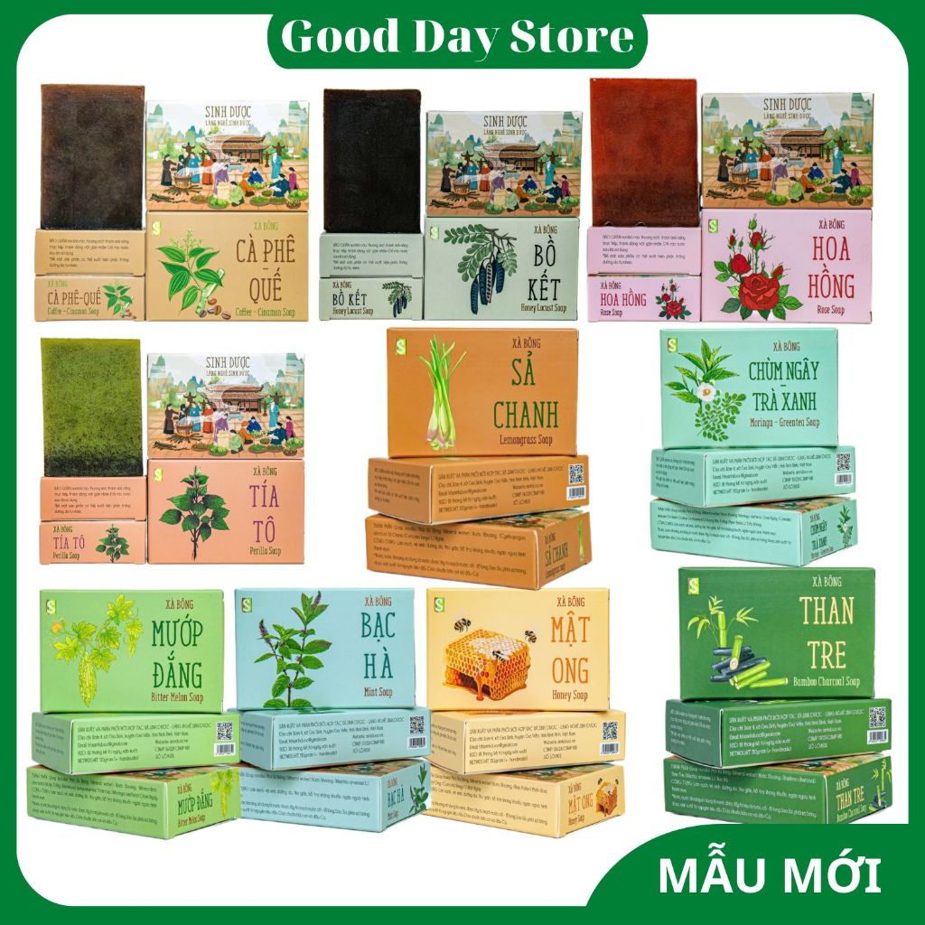 Xà bông sinh dược,xà phòng tắm thảo dược - Thành phần tự nhiên