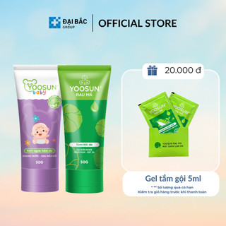  Bộ chăm sóc da bé Kem hăm tã Yoosun Baby và Kem bôi da Yoosun Rau má 