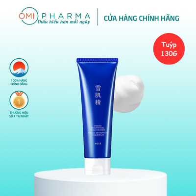 Sữa Rửa Mặt Tạo Bọt Làm Sạch Sâu,Dưỡng Sáng Da,Không Gây Mụn Sekkisei Kose Nhật Bản 130G