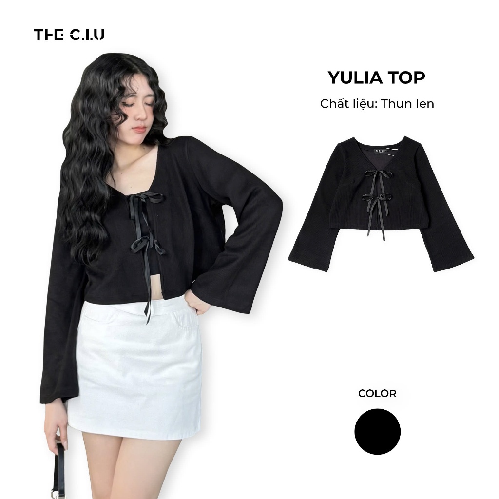 Áo kiểu tay dai thắt nơ THE C.I.U - Yulia Top