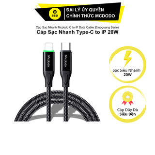  Cáp Sạc Nhanh Mcdodo 36W Type-C to Ln Thông Minh | Tự Ngắt Khi Đầy An Toàn Sạc Đêm 