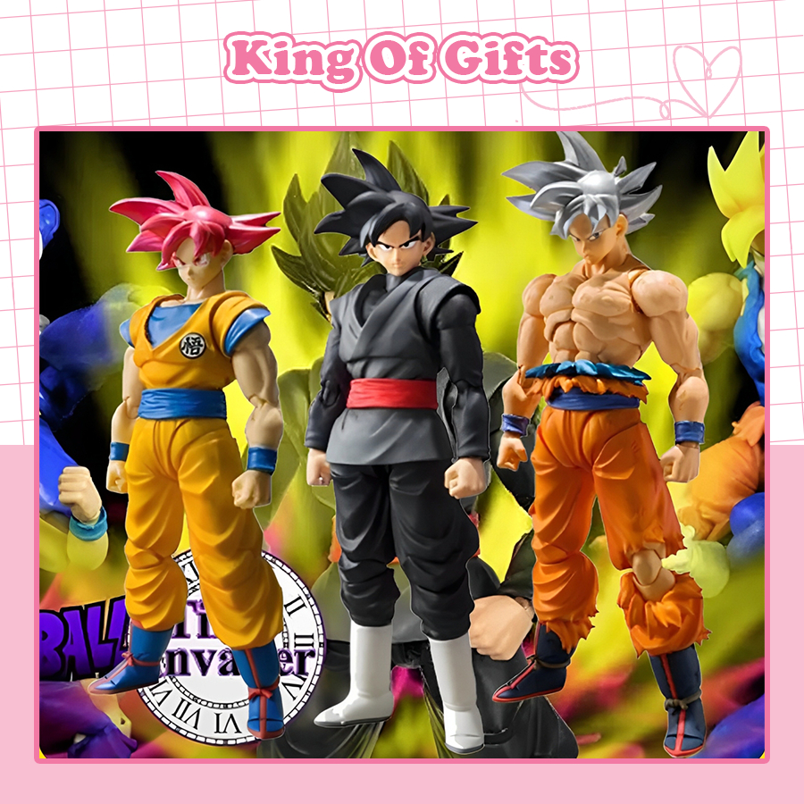 Mô hình dragon ball goku songoku gogeta super xayza decor đồ chơi có khớp bản năng vô cực ssj3 giá r