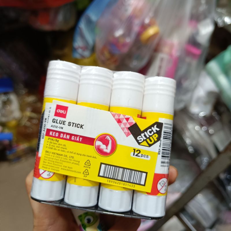 hồ khô keo dán giấy deli