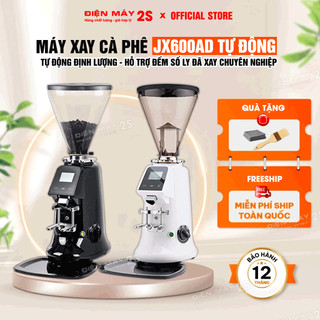   HCM-Hàng sẵn  Máy xay cà phê máy xay cafe JX600AD tự động định lượng - Hỗ trợ đếm số ly tiện lợi  - Bảo hành 12 tháng 