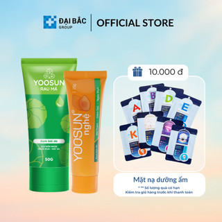   MỚI  Bộ đôi kem dưỡng YOOSUN Rau má và YOOSUN Nghệ 25gr Tuýp 