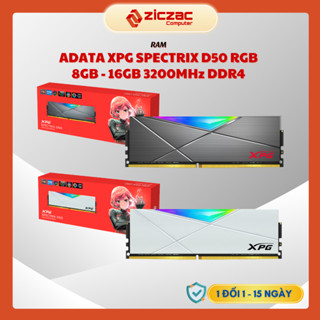 Ram Adata XPG Spectrix D50 RGB 8GB 16GB bus 3200Mhz DDR4 led đẹp - BH 60th chính hãng