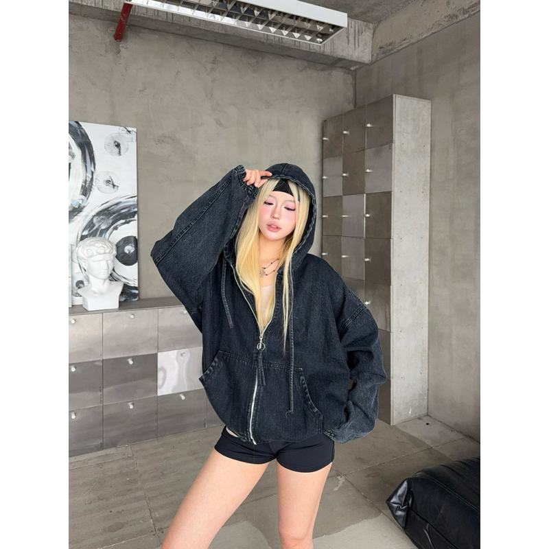 YC1996 - ÁO KHOÁC JEANS VER2 BASIC ĐƠN GIẢN LOCAL BRAND UNISEX | BigBuy360 - bigbuy360.vn