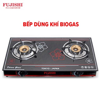 Bếp dùng khí biogas fujishi fjbg7_alo_plus - chén đồng - lửa xanh tiết kiệm gas - bảo hành chính hãng 2 năm