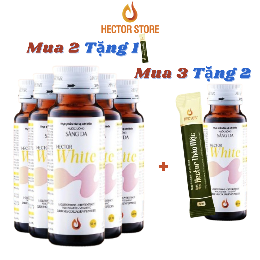 Hector White Đông Trùng Hạ Thảo Trắng Sáng Da Từ Bên Trong