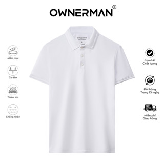 Áo polo nam Ownerman M13 – Áo thun có cổ cotton cao cấp mát lạnh, áo phông nam chính hãng