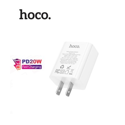 Củ Sạc Nhanh 1 Cổng Type-C Hoco C143 PD20W - Nhỏ Gọn, Sạc Nhanh Chuẩn PD, chân dẹt