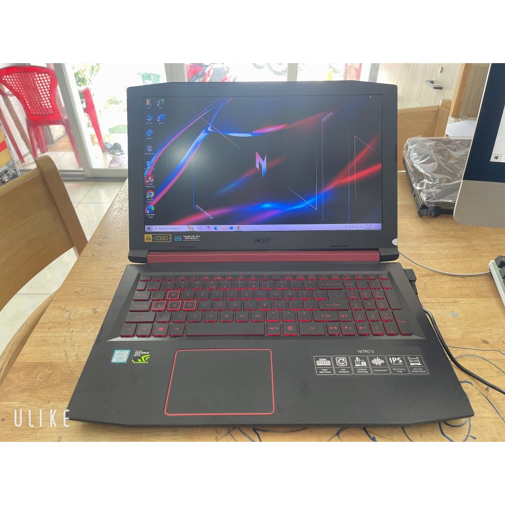 ACER GAMING NITRO AN515-53 CORE I7 8750H RAM 16G SSD 256G 15.6INCH FHD VGA GTX 1050TI