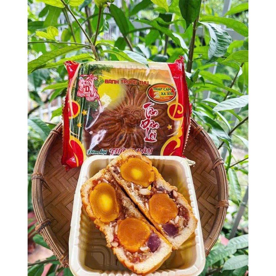 bánh trung thu tân dân lợi 2 trứng 200gr nhân thập cẩm xá xíu siêu ngon