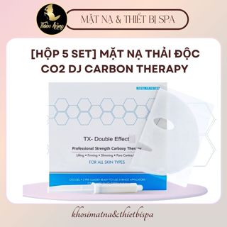 [ Hộp 5 Set] Mặt nạ thải độc DJ CO2 Carbon Therapy 5 Ống + 5m Nạ Cam Kết Chính Hãng