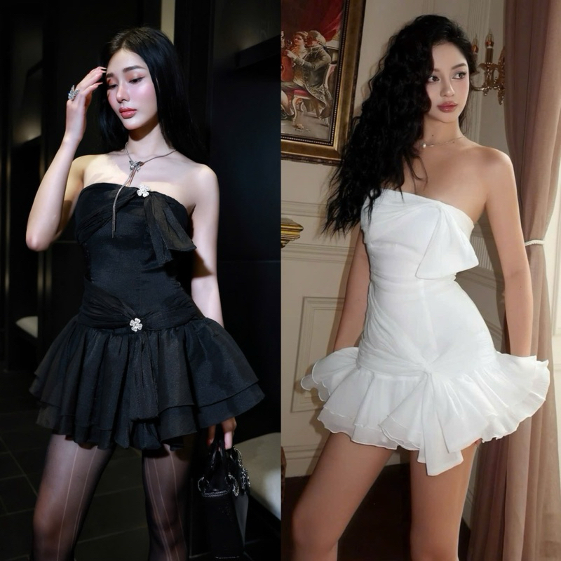 Đầm quây xoè tầng kèm tag Size S-M 470k