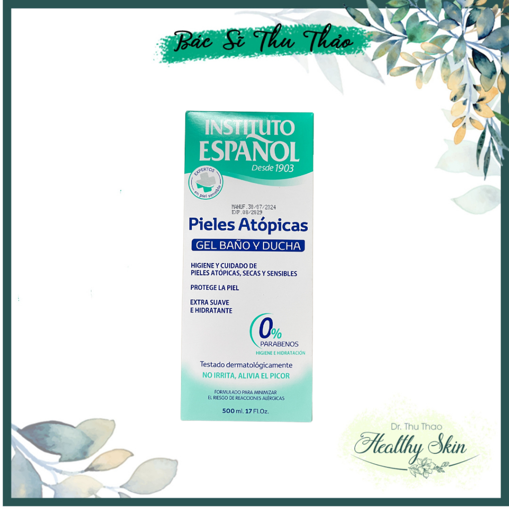 [500mL] GEL TẮM CHÀM INSTITUTO ESPANOL ATOPIC SKIN BATH AND SHOWER