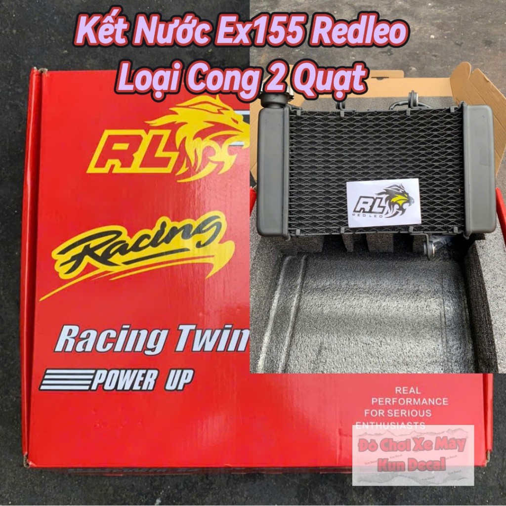 Kết Nước Lớn Winer, Exiter 150/ 155 Thương Hiệu Redleo 2 Quạt Dạng Cong