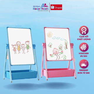  Bảng vẽ hai mặt Hoàn Thành có từ tính xoá dễ dàng không bám bụi phù hơp cho bé từ 2-12 tuổi 