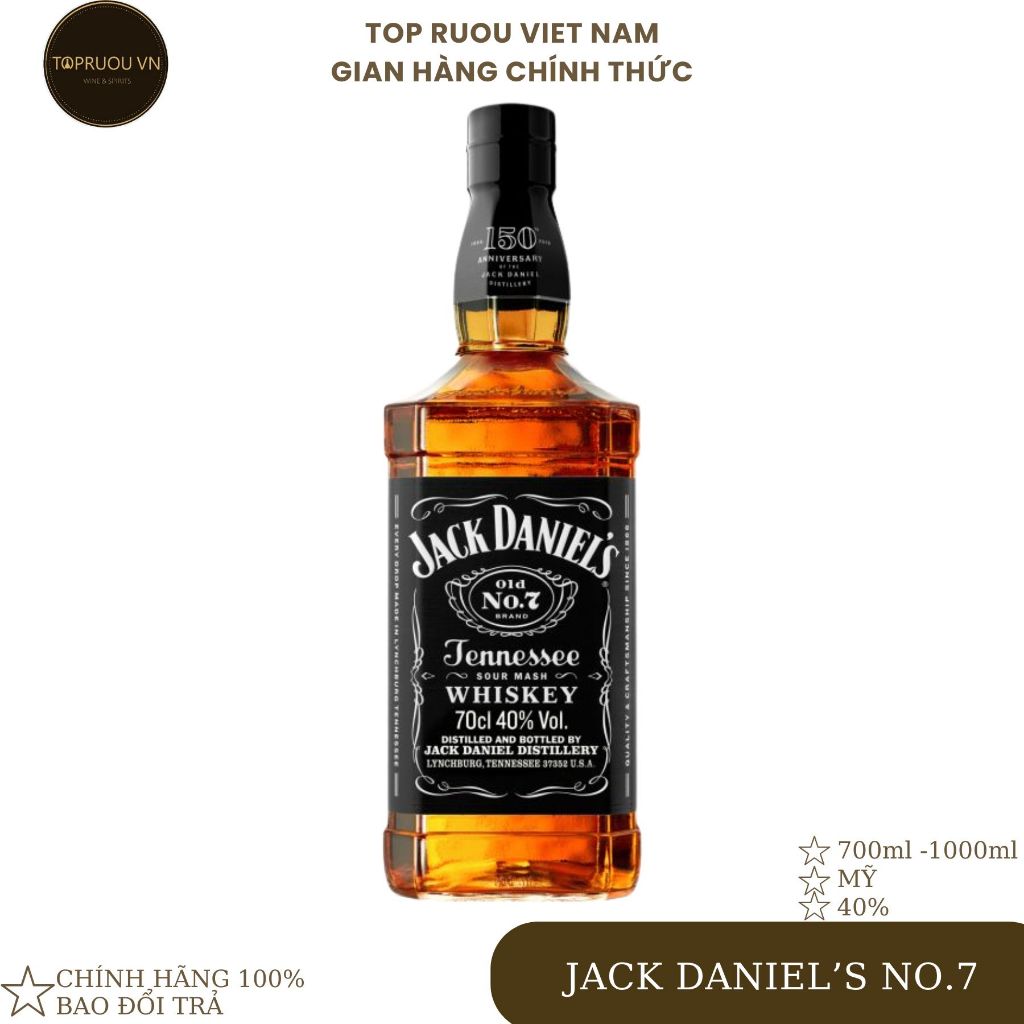 [Top Rượu VN] Whisky Jack Daniel's No7 - Apple - Honey - Red Dog -  700 - 1000ml [Chính Hãng]