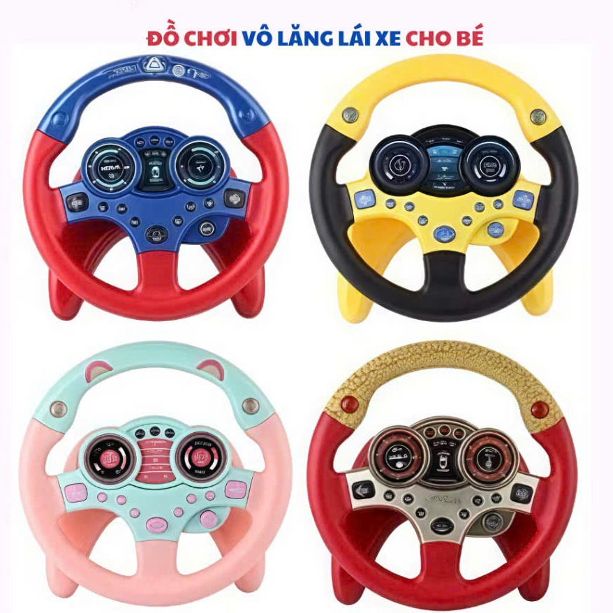 Vô lăng đồ chơi có đèn và nhạc