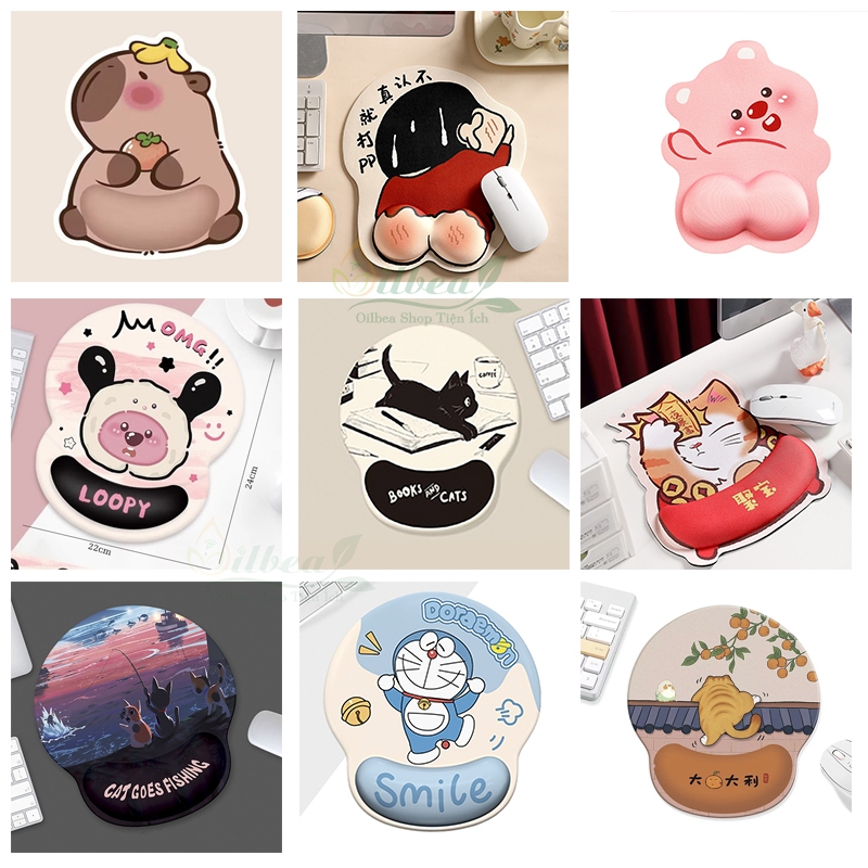 Lót Chuột Kê Tay, Lót Chuột Có Đệm Kê Tay Chống Mỏi Cổ Tay