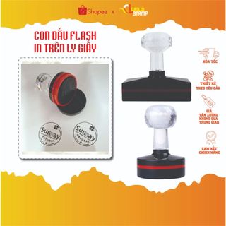 Con Dấu Flash, Con Dấu In Trên Ly Giấy, Siêu Tiện Lợi, Khắc Dấu Theo Yêu Cầu | Khắc Dấu Cát Lợi