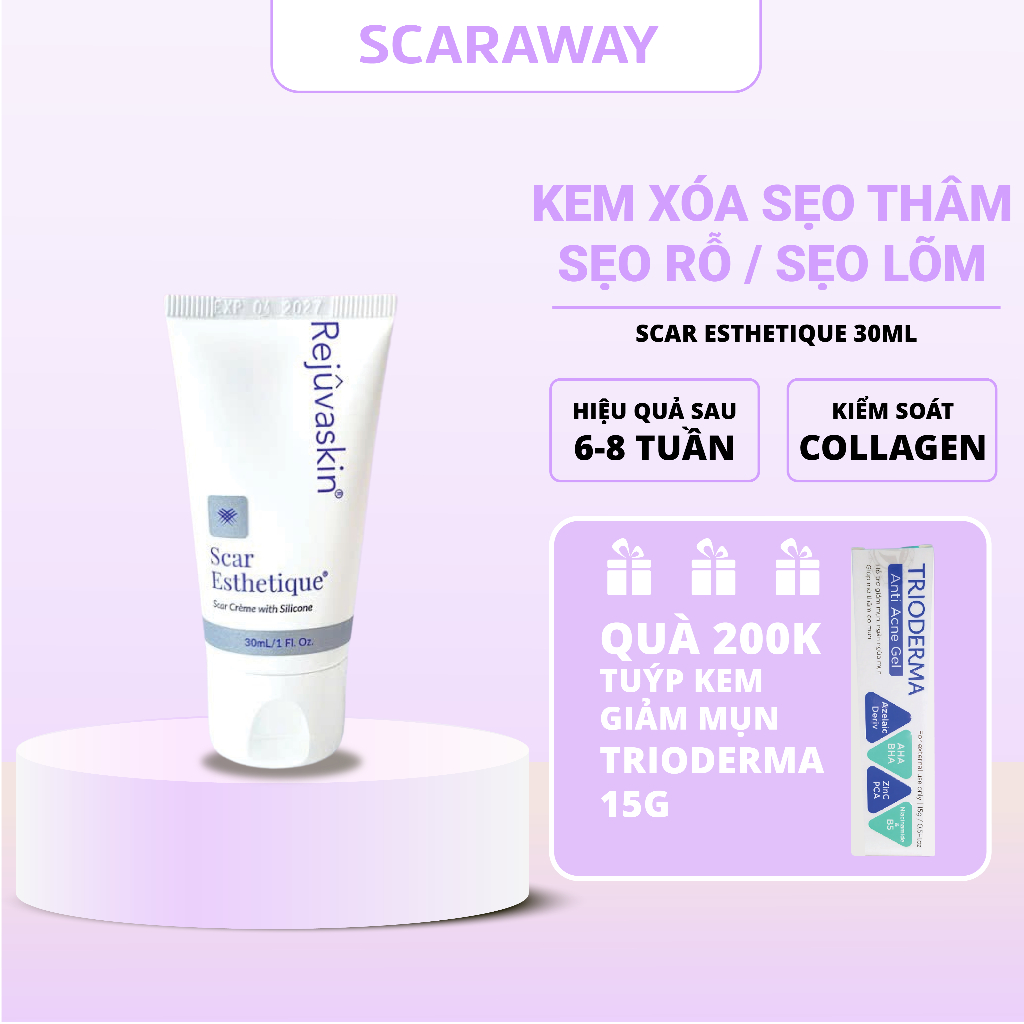 Kem Scar Esthetique Rejuvaskin  Xoá Sẹo Thâm / Rỗ / Lõm Scar Esthetique Rejuvaskin 30ml