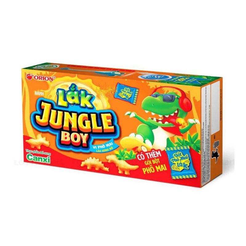Bánh quy vị phô mai lắc bùng nổ Orion Jungle Boy hộp 31.6g