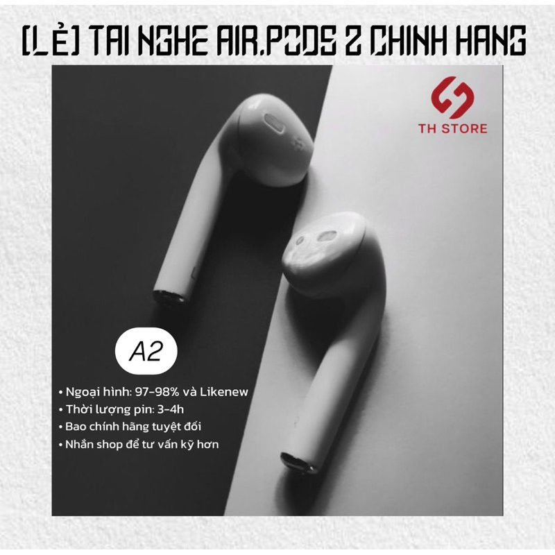 [LẺ] TAI NGHE BLUETOOTH ZIN A2 TH STORE CHÍNH HÃNG