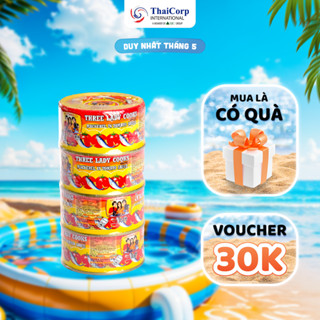 Lốc 4 Hộp Cá Hộp Sốt Cà 3 Cô Gái (190g/Hộp)