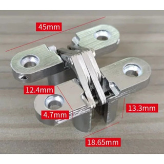 Bản lề chữ thập âm cửa màu trắng