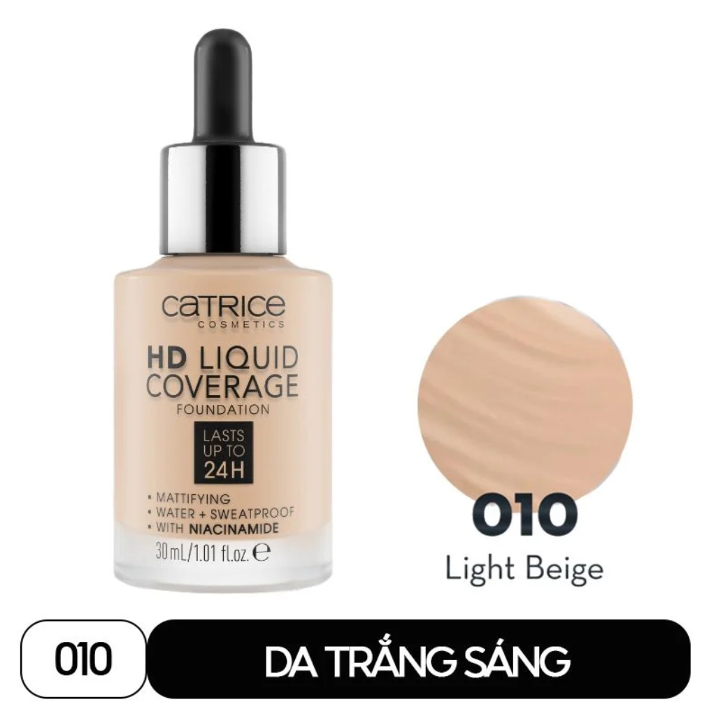 Kem Nền Catrice HD Liquid Coverage Foundation 30ml
