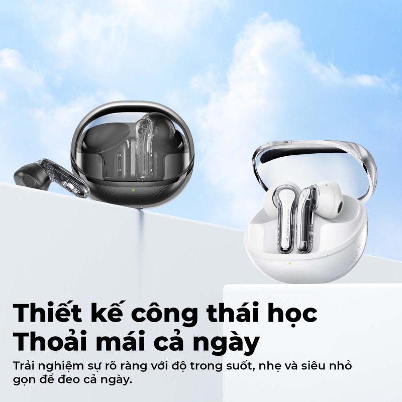 Tai Nghe True Wireless Bluetooth 5.3 Soundpeats ClearPods ( semi in-ear ) và Clear ( in ear ) | BigBuy360 - bigbuy360.vn