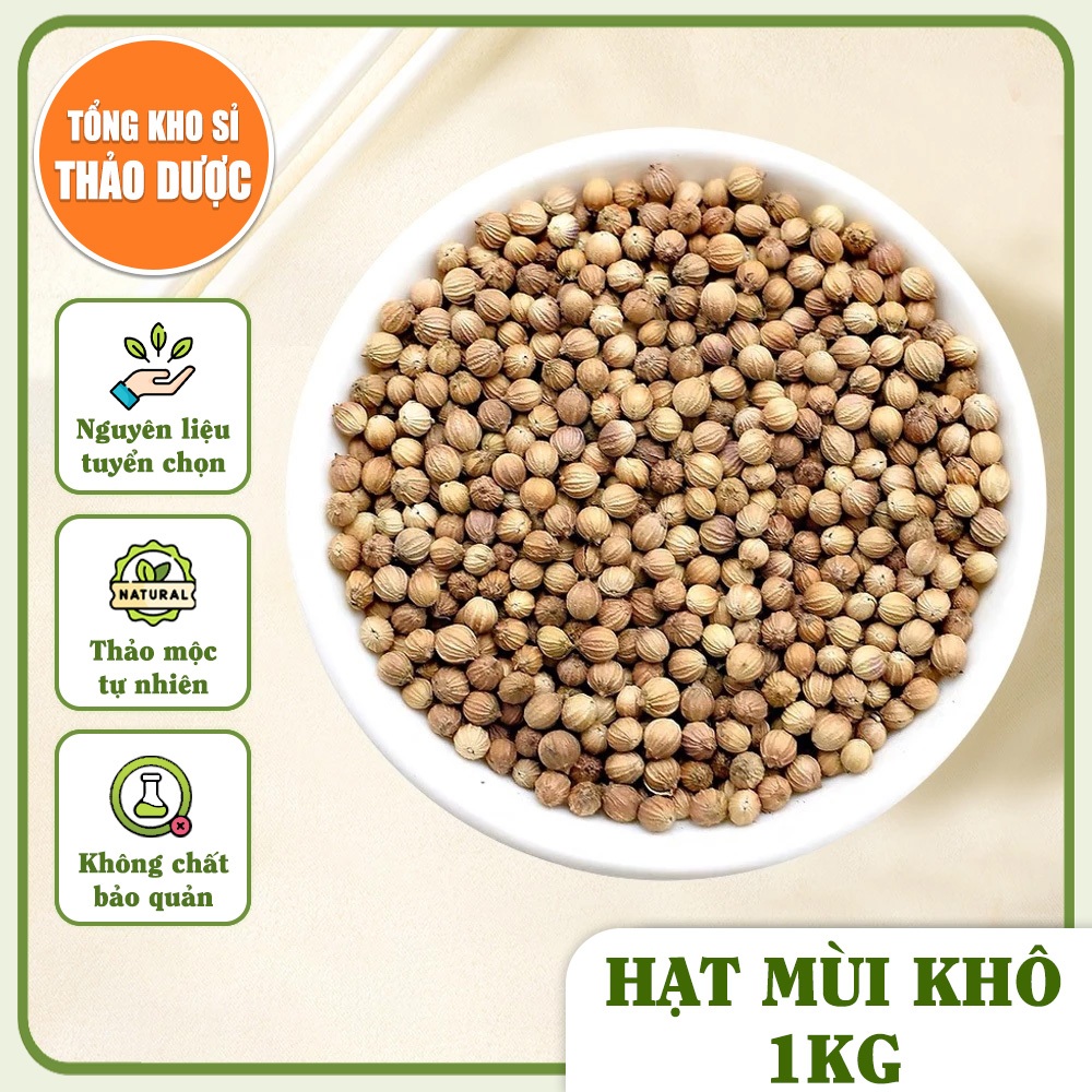 Hạt mùi 1kg, hạt ngò khô, ngò ta thơm, sạch, nguyên liệu gia vị nấu phở, tẩm ướp đồ nướng, chuẩn vị