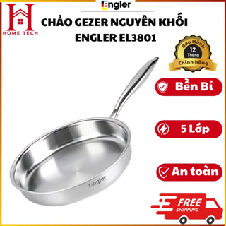Chảo Inox Engler Gezer EL3801 5 lớp liền khối chống dính tự nhiên dùng mọi bếp