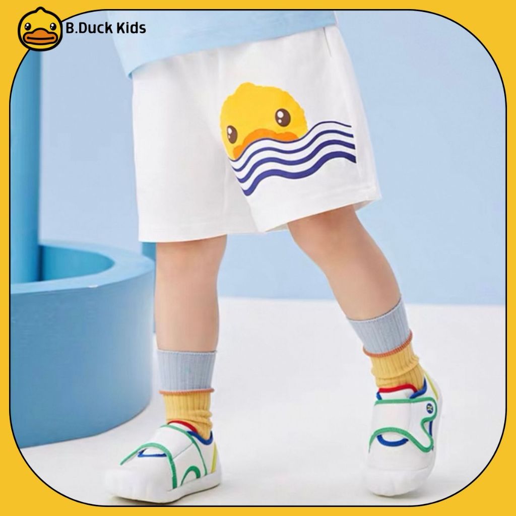 Quần Đùi Cho Bé Màu Trắng [Chính Hãng B Duck] Quần Sooc Mùa Hè Chính Hãng Cho Bé, Thương Hiệu B.Duck