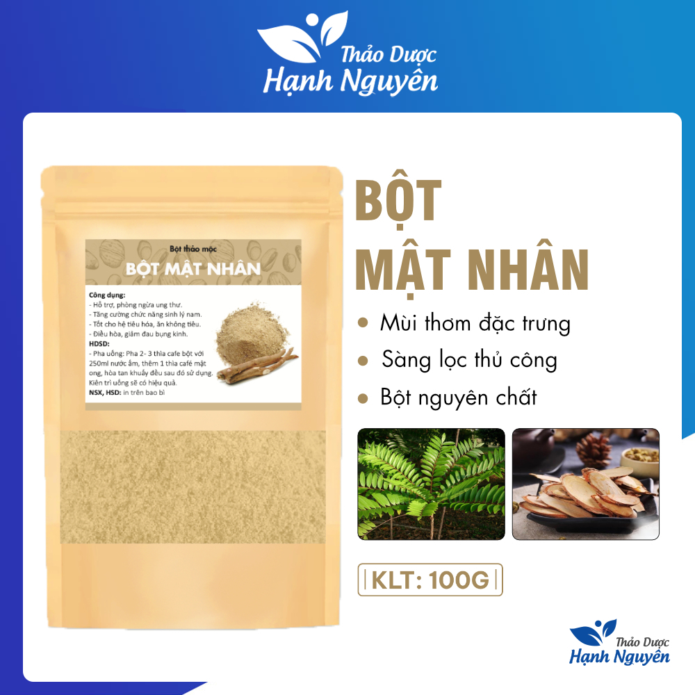 Bột rễ mật nhân nguyên chất 100g (Tăng cường hệ miễn dịch, sức đề kháng)
