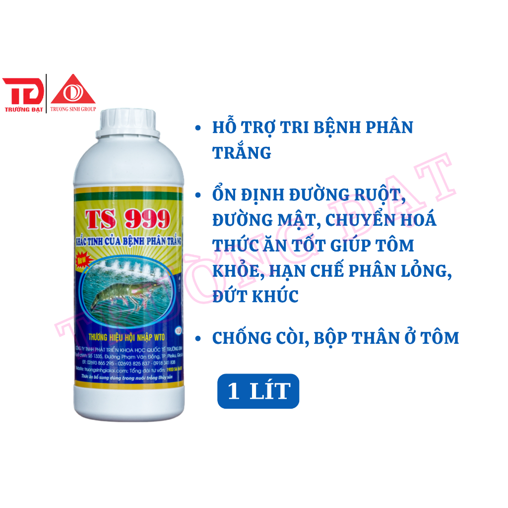 TS 999 - Đac tr i phân trắng cho tôm