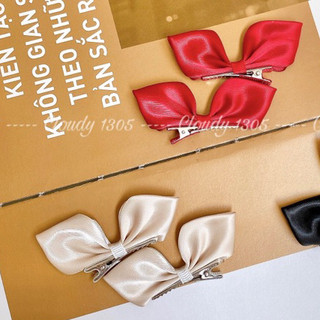 Set kẹp nơ đứng công chúa hàn quốc cute cho trẻ em, bé gái