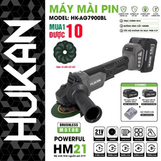  Máy cắt Pin HuKan Gen 2 - AG7900BL Chống Xóc Đá Rơi Máy Tự Ngắt - Anti kickback Chống khời động lại 